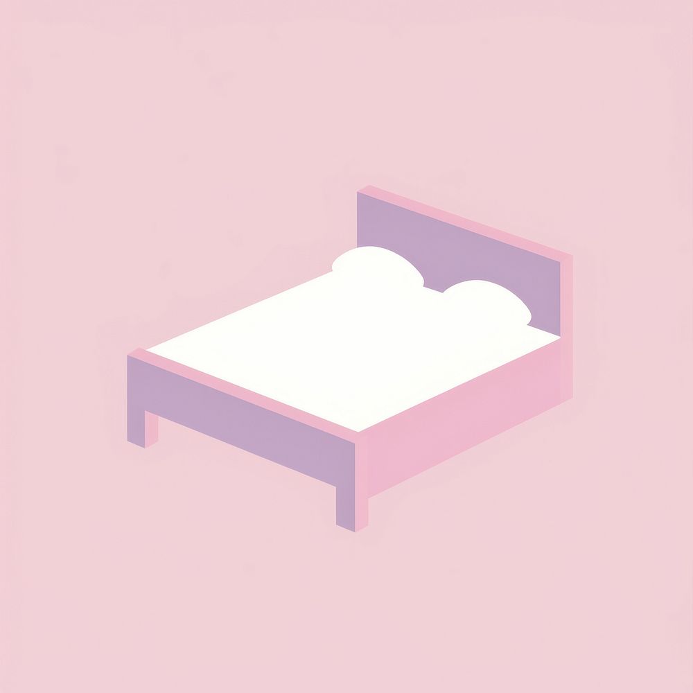Bed icon furniture nightstand relaxation.