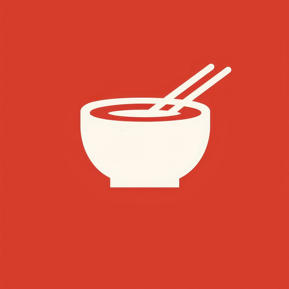 Ramen icon spoon bowl cup.