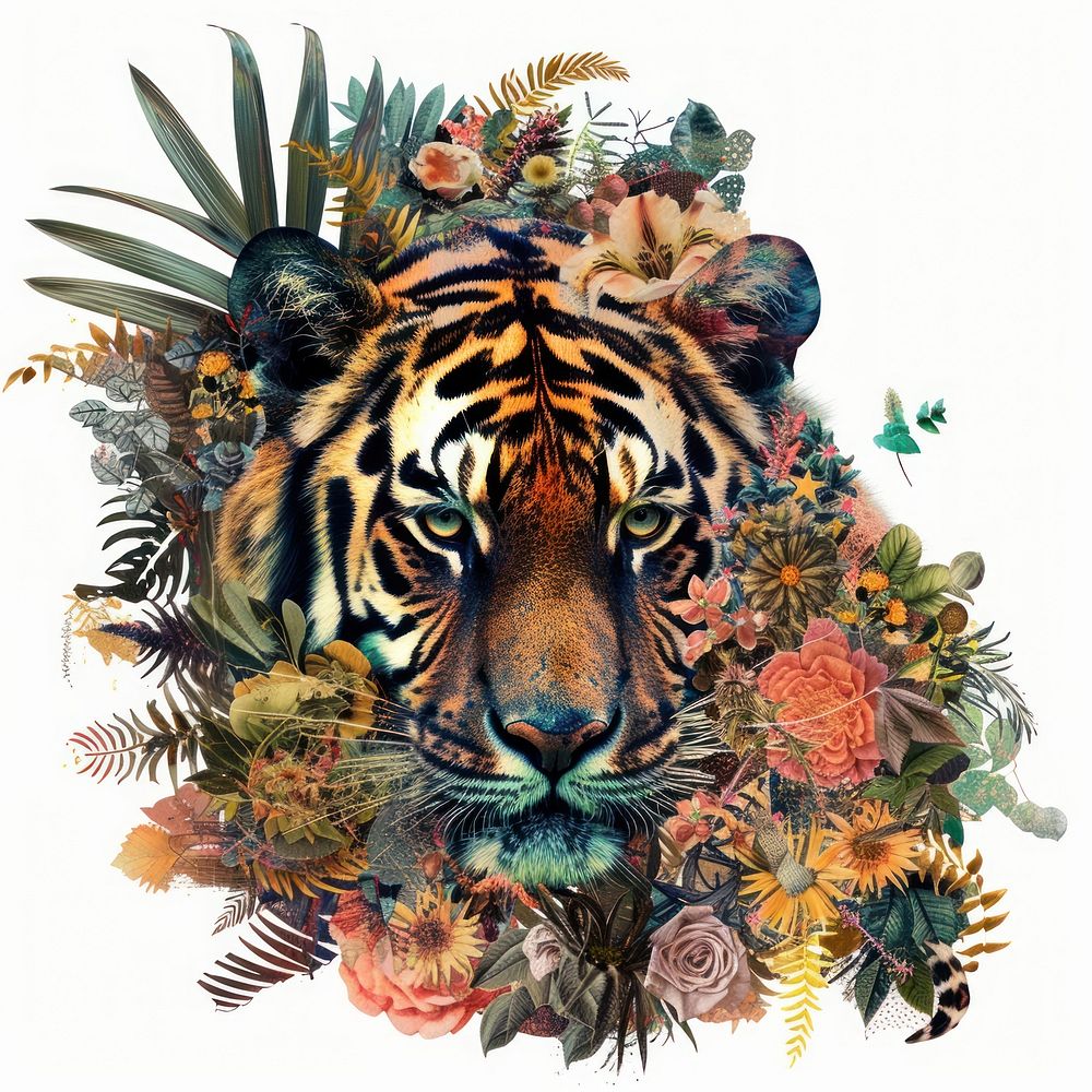 Pattern tiger wildlife animal.