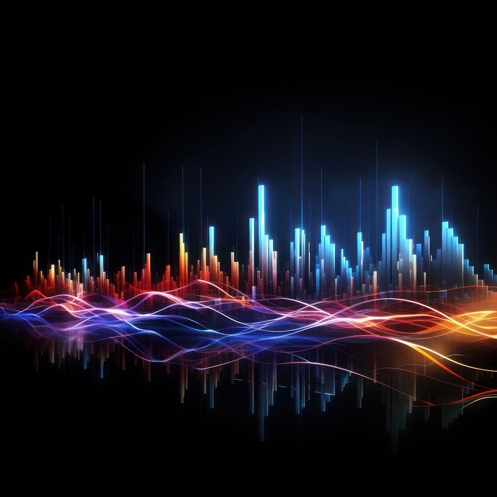 Sound wave backgrounds abstract light.