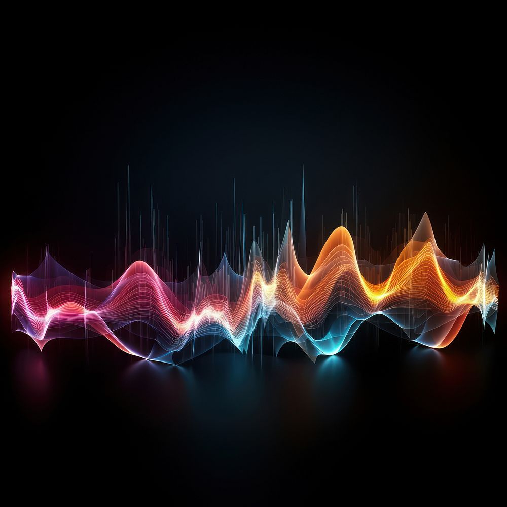 Sound wave backgrounds abstract light.