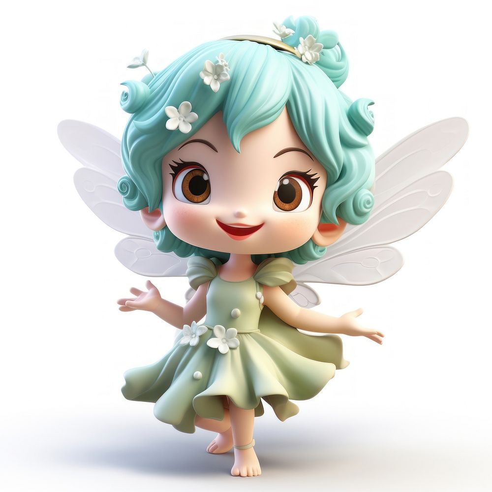 Happy fairy statue cute doll toy.