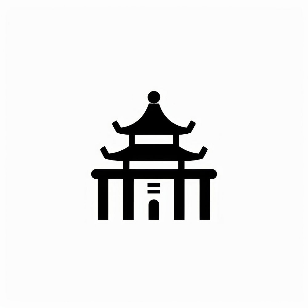 Temple logo spirituality architecture.