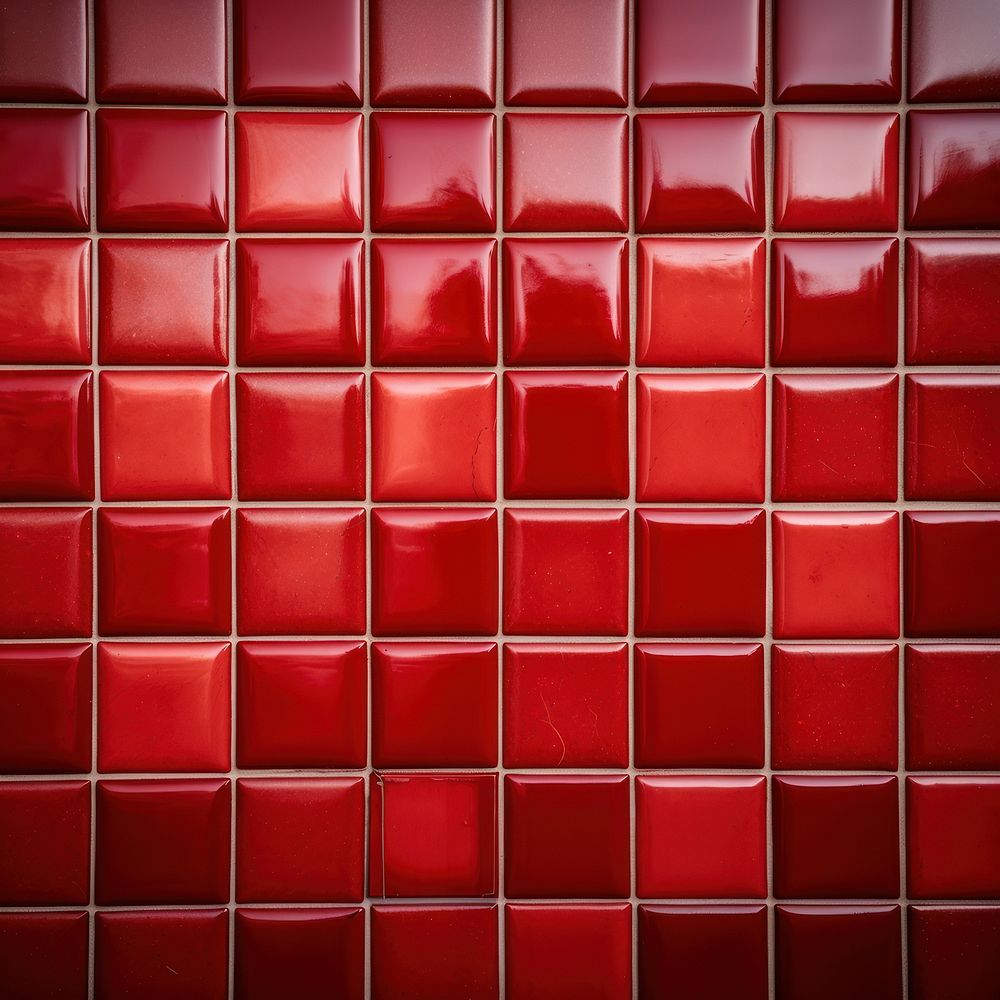 Red tiles backgrounds pattern wall.