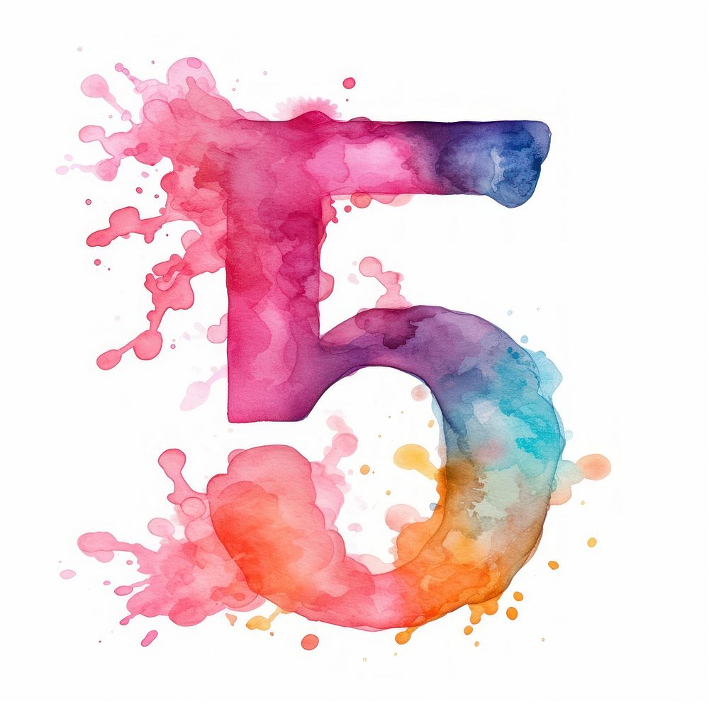 Number font white background creativity.