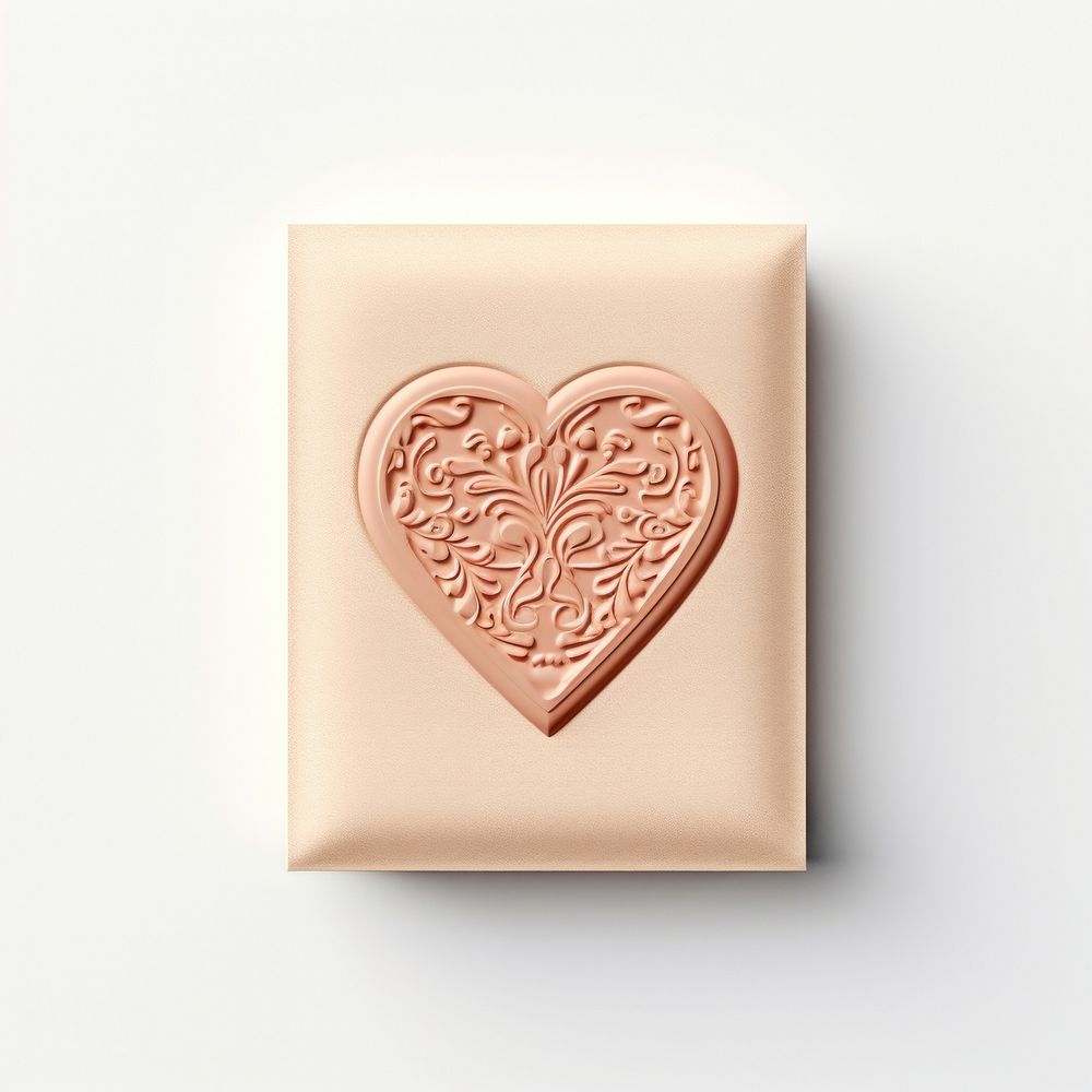Heart white background confectionery accessories.