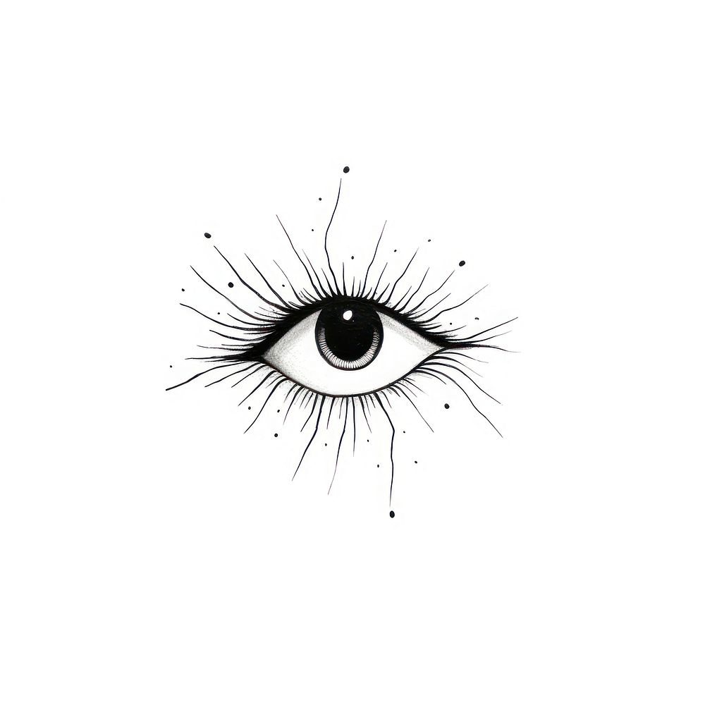 Celestial eye drawing sketch white. | Premium Photo Illustration - rawpixel