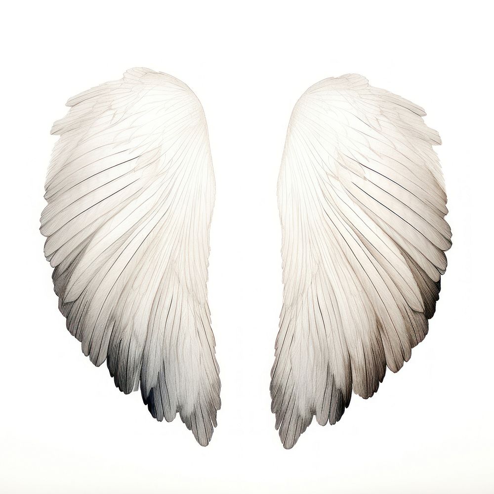 Celestial wings angel white bird.