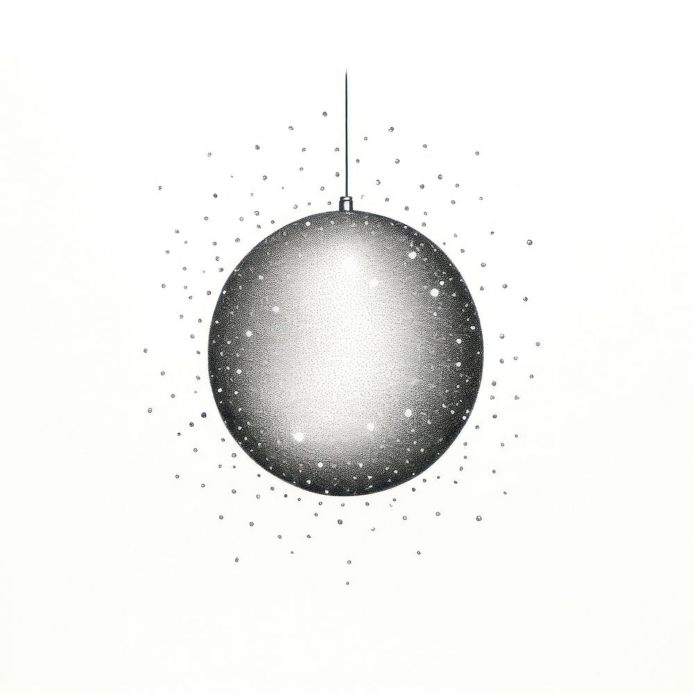 Disco ball drawing sphere illuminated celebration.