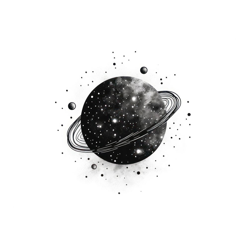 Celestial planet astronomy universe drawing.