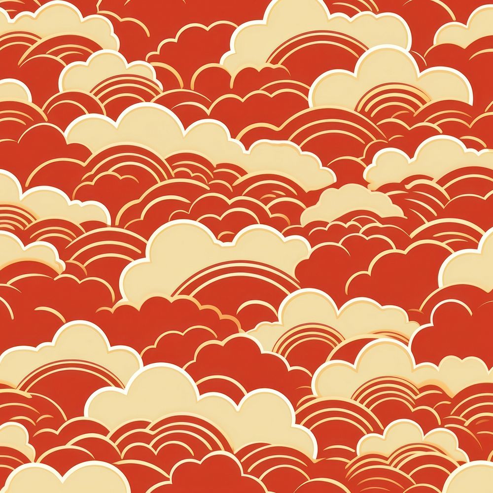 Chinese cloud pattern red backgrounds.