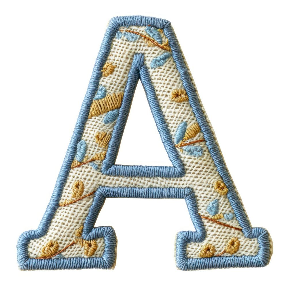 Alphabet a pattern white background accessories.