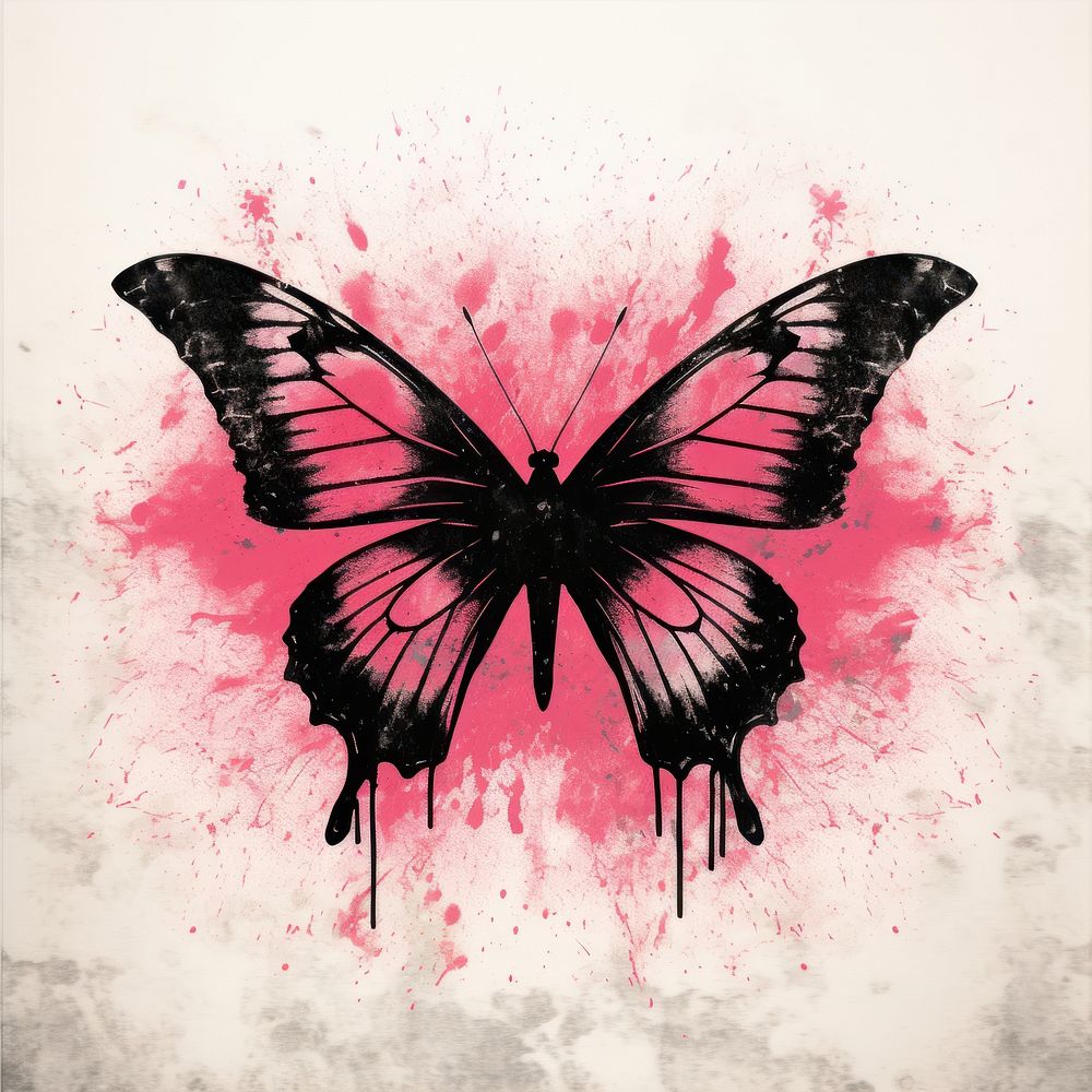 Butterfly animal nature pink.