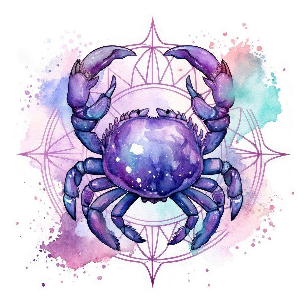 Cancer horoscope seafood purple crab.