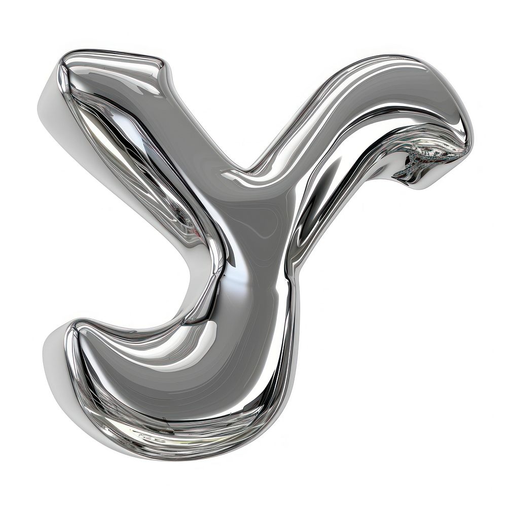 Alphabet Y letter silver accessories accessory.