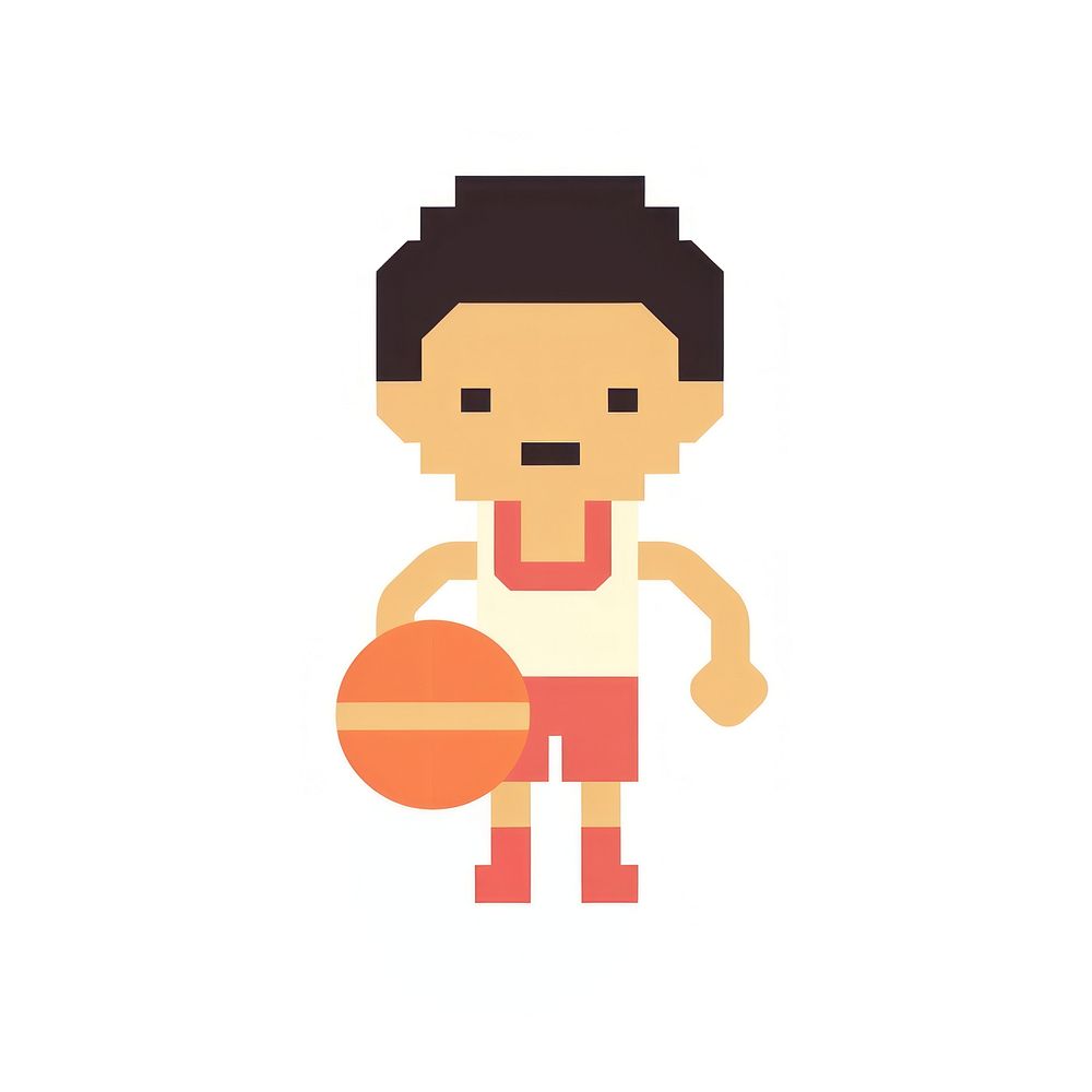 Basketball player exercising activity portrait.