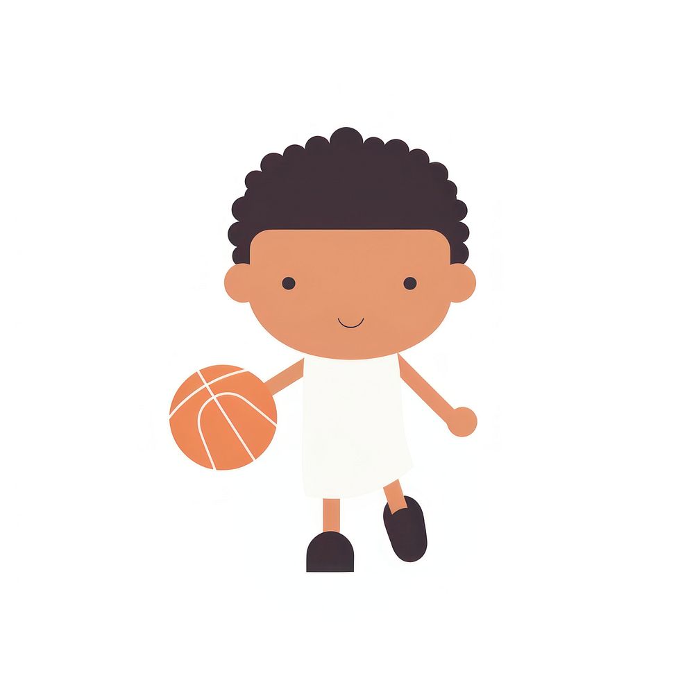 Basketball player sports cute competition.