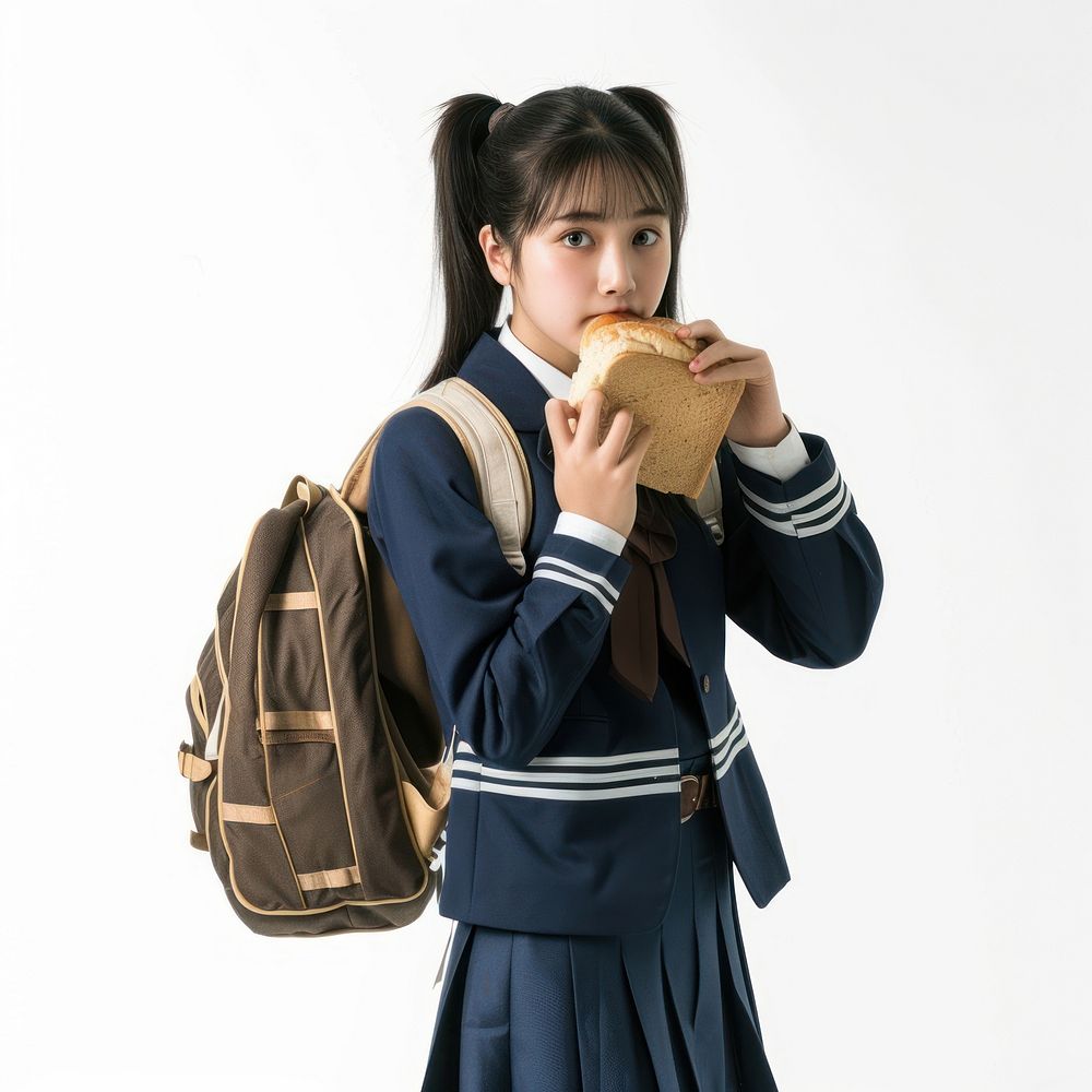 Japanese female student adult photo bag.
