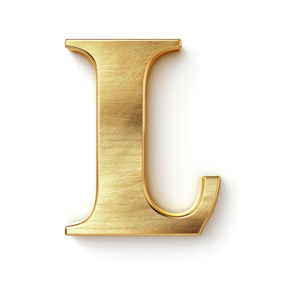 Golden alphabet I letter text white background electronics.