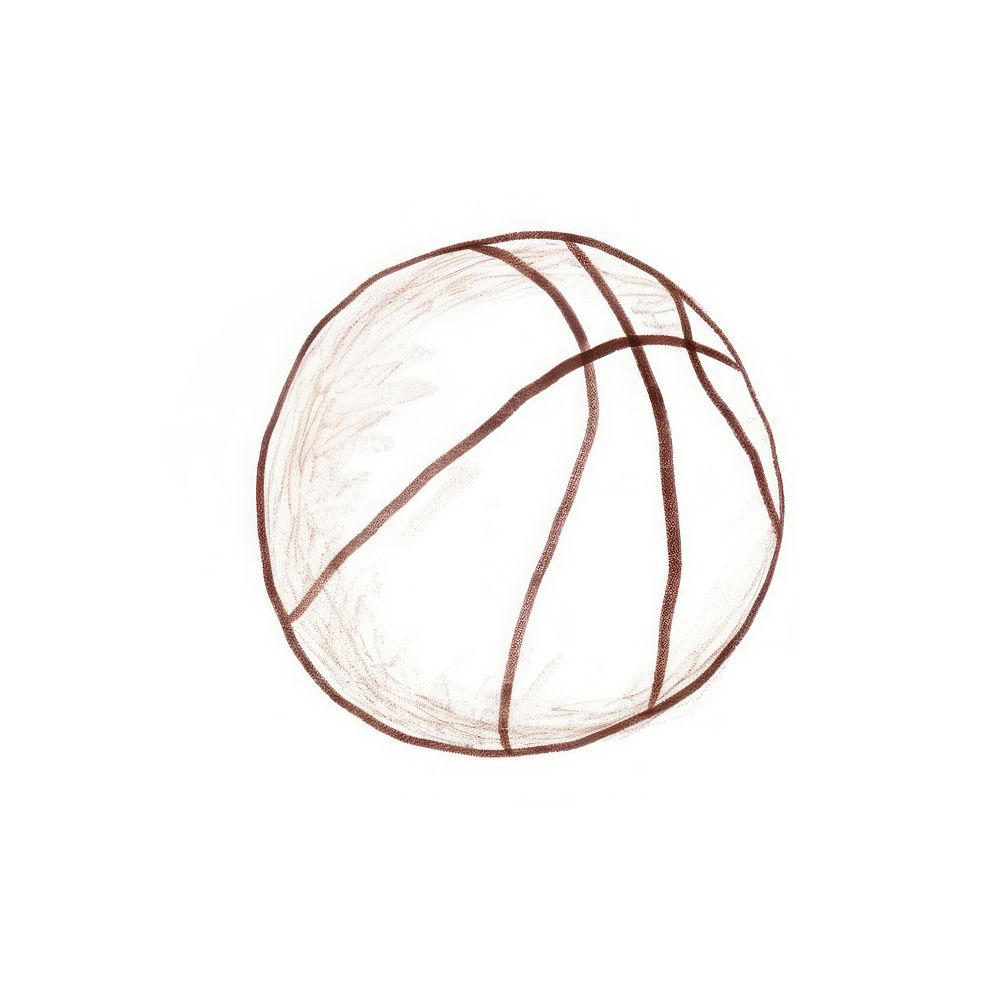 Basketball ball sphere sports line.