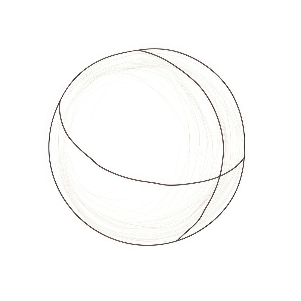 Basketball ball sphere line art.