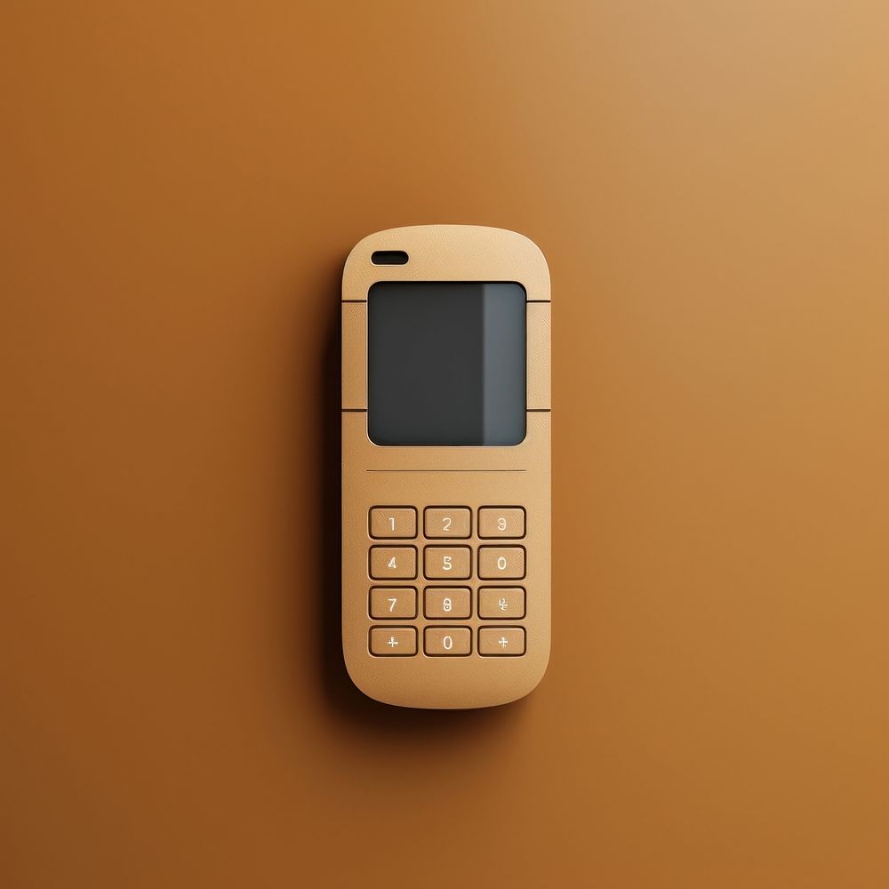 2d mobile phone icon electronics calculator technology.