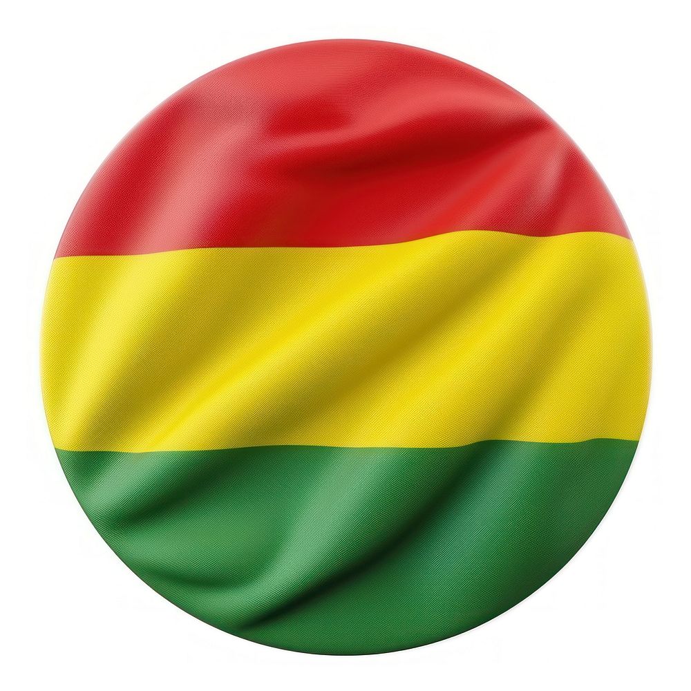 Ethiopia Round Country Flag flag white background patriotism.