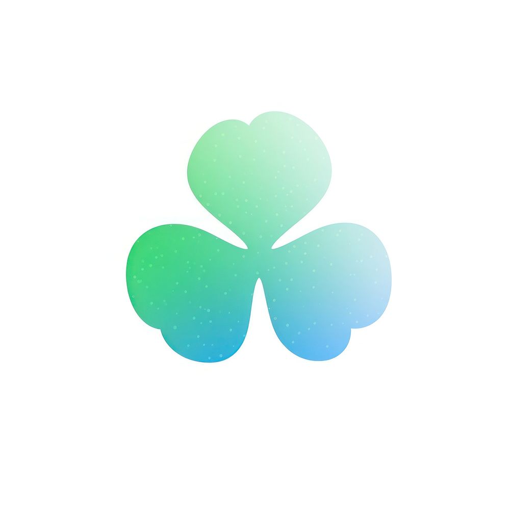 Clover leaf icon green blue logo.