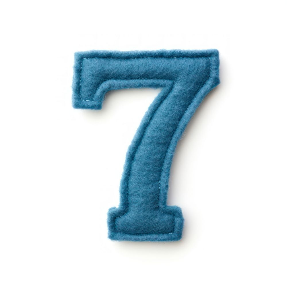 Number text blue white background.