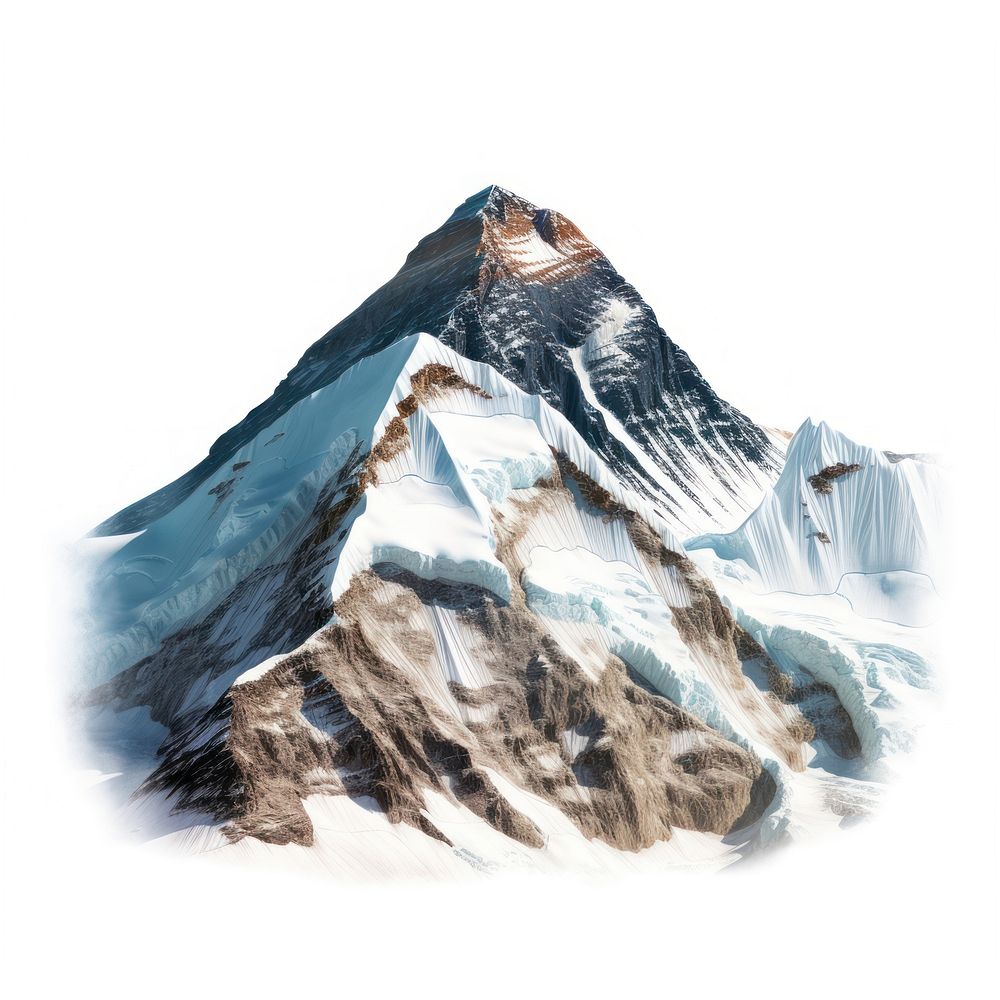 Everest mountain outdoors glacier.