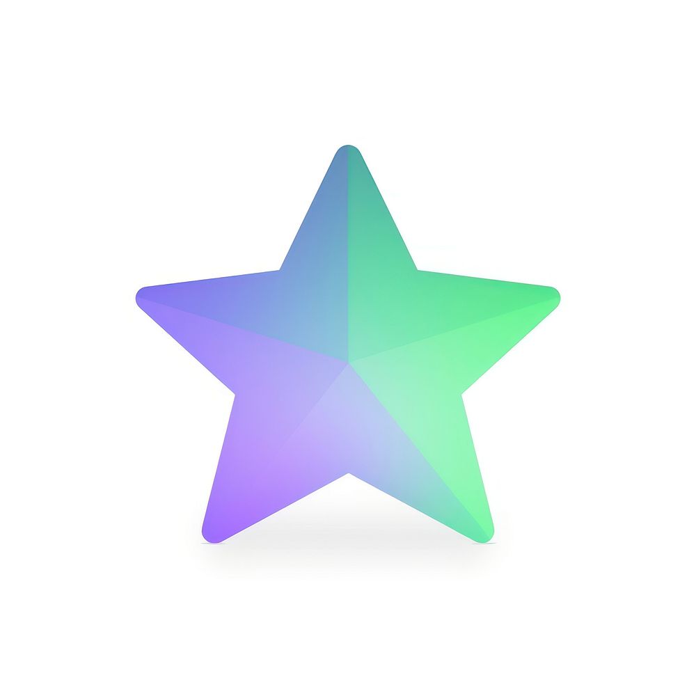 Star icon purple symbol green.