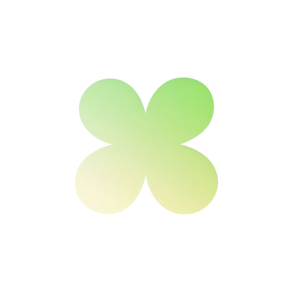Trefoil shape green plant logo.
