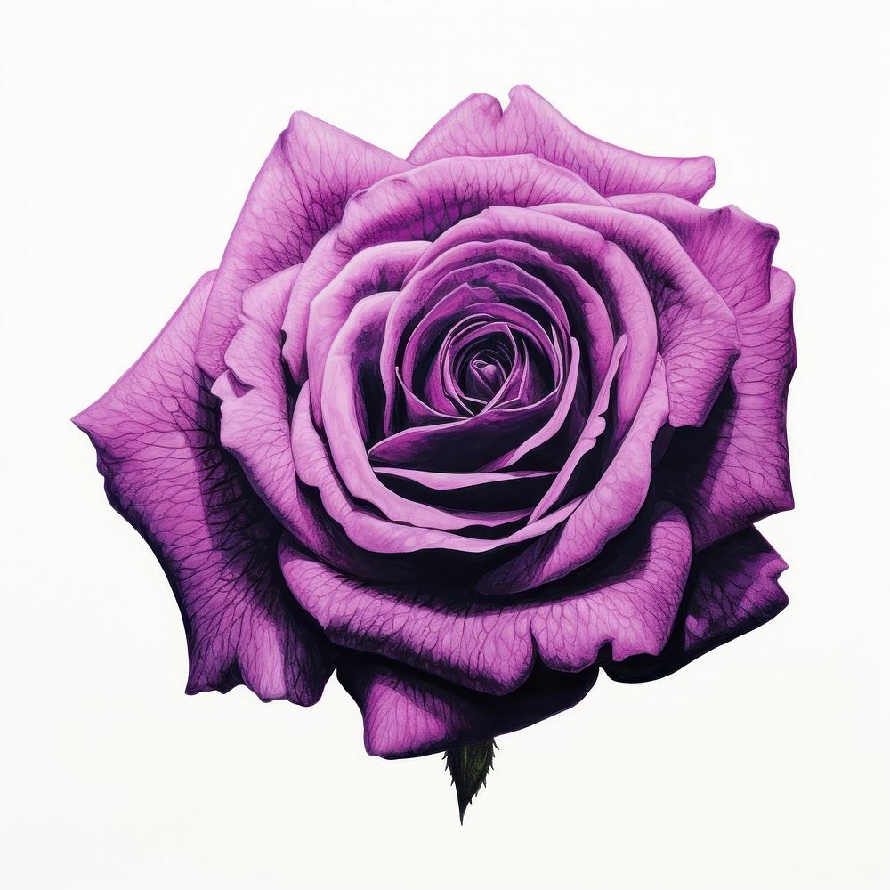 Rose flower purple petal.