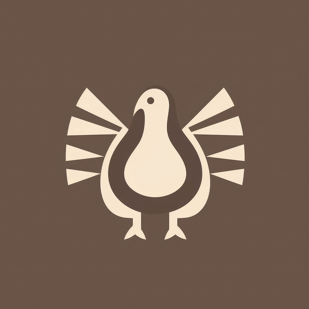 Thanksgiving icon animal bird cartoon.