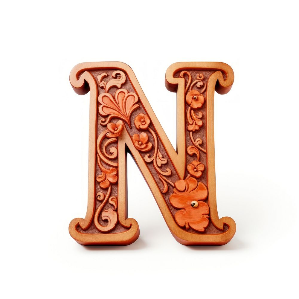 Letter N alphabet font text.