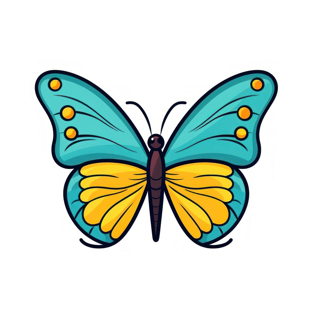Butterfly cartoon insect animal.