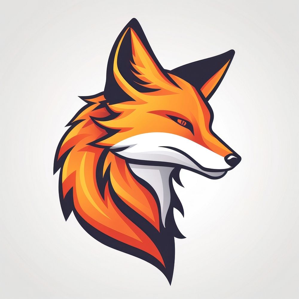 Fox Gaming Mascot logo fox animal mammal.