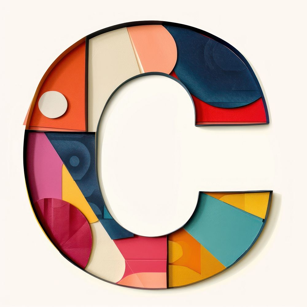 Alphabet C alphabet number shape.