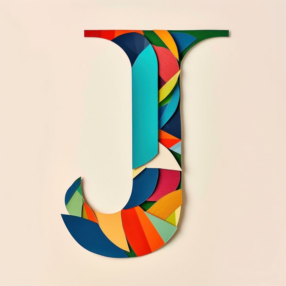Alphabet J text number shape.