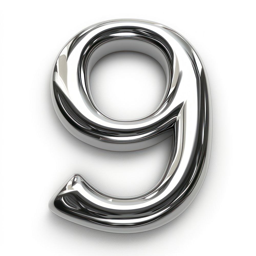 Number silver curve jewelry.