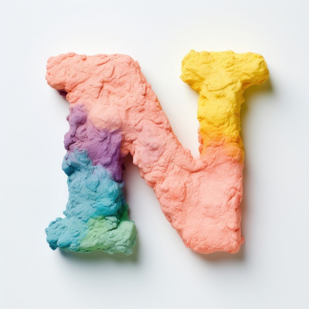 Letter N font art confectionery creativity.