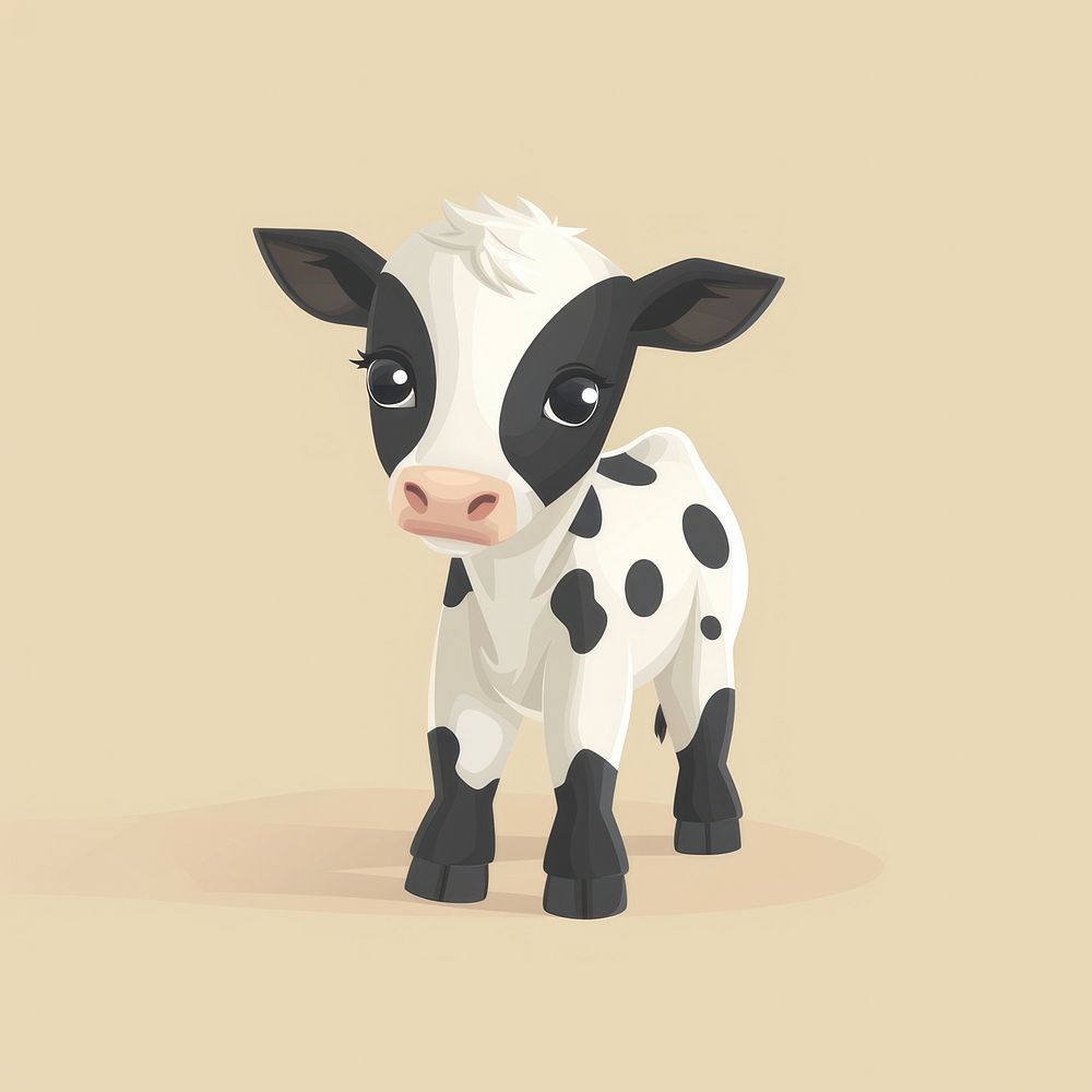 Cow animal livestock cartoon.