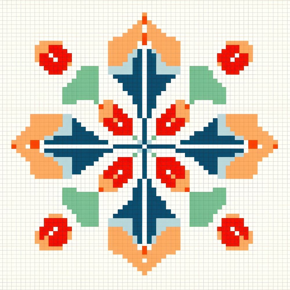 Cross stitch flower embroidery backgrounds needlework.