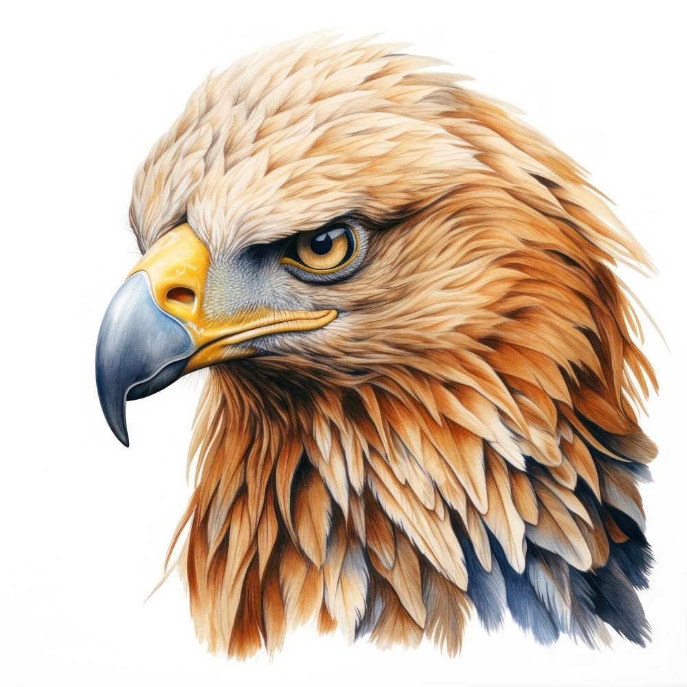Pencil drawingof eagle animal sketch bird.