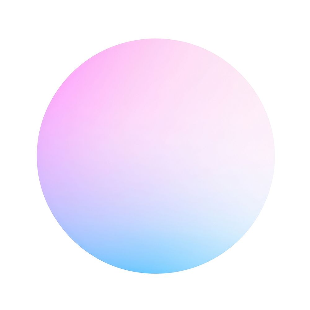 Circle shape gradient sphere pink blue.