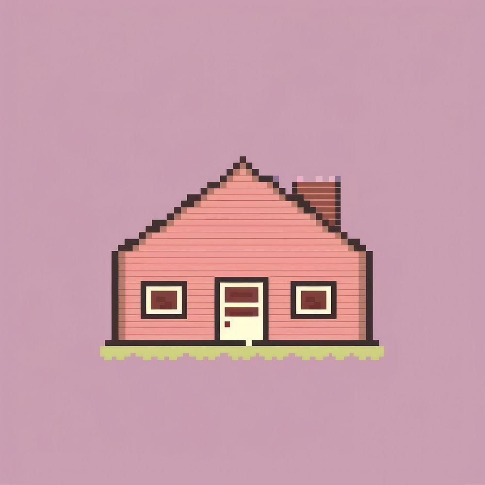 Barn pixel architecture building cottage.