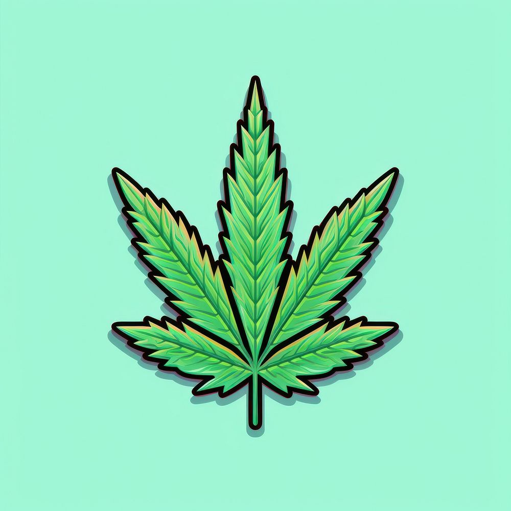 Cannabis leaf pixel shape plant chandelier.