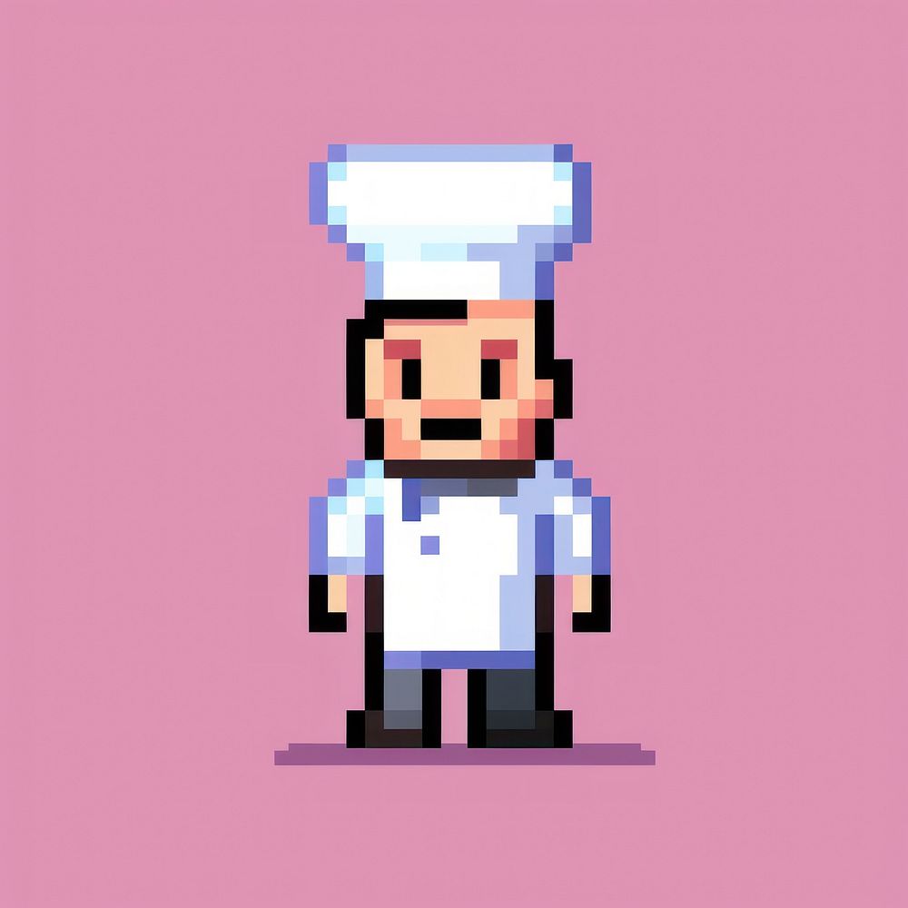 Chef pixel art technology pixelated.