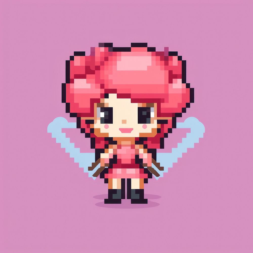 Cupid pixel toy representation individuality.
