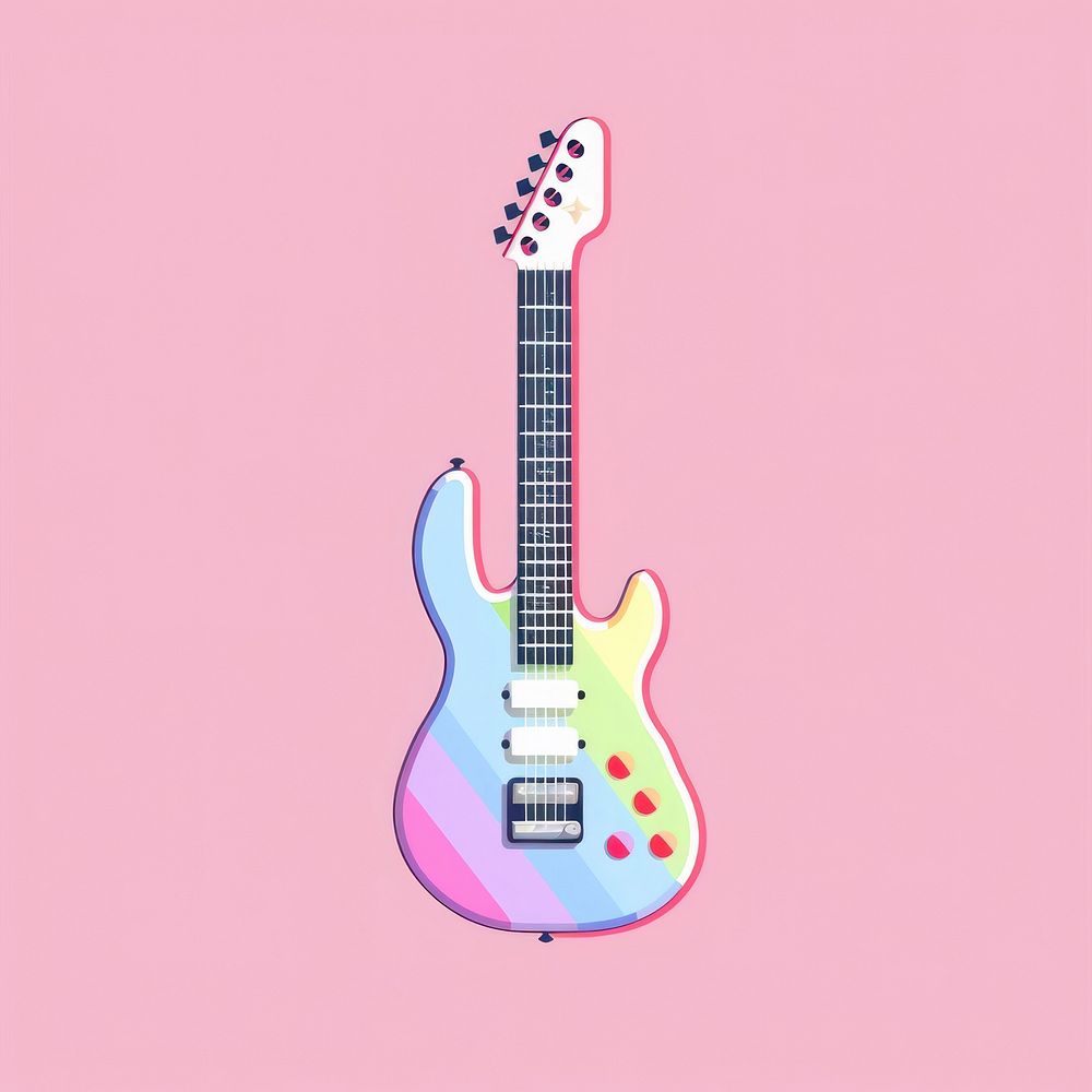 Guitar pixel creativity fretboard string.